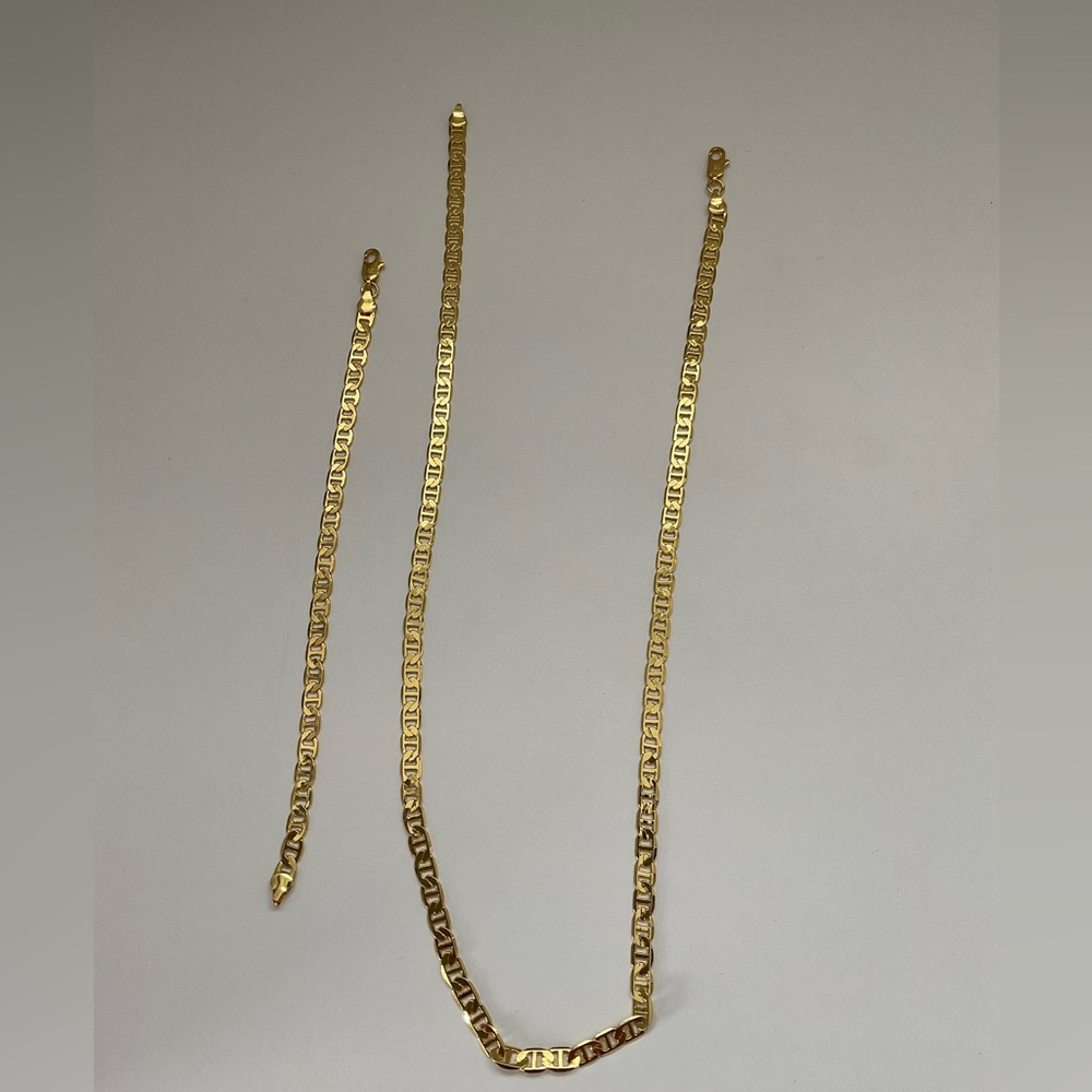 .925 Sterling Silver Necklace and Bracelet Set